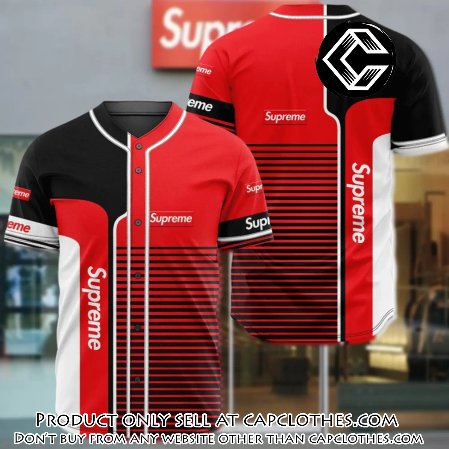 Supreme baseball jersey shirt luxury bjs1235 cc4154932